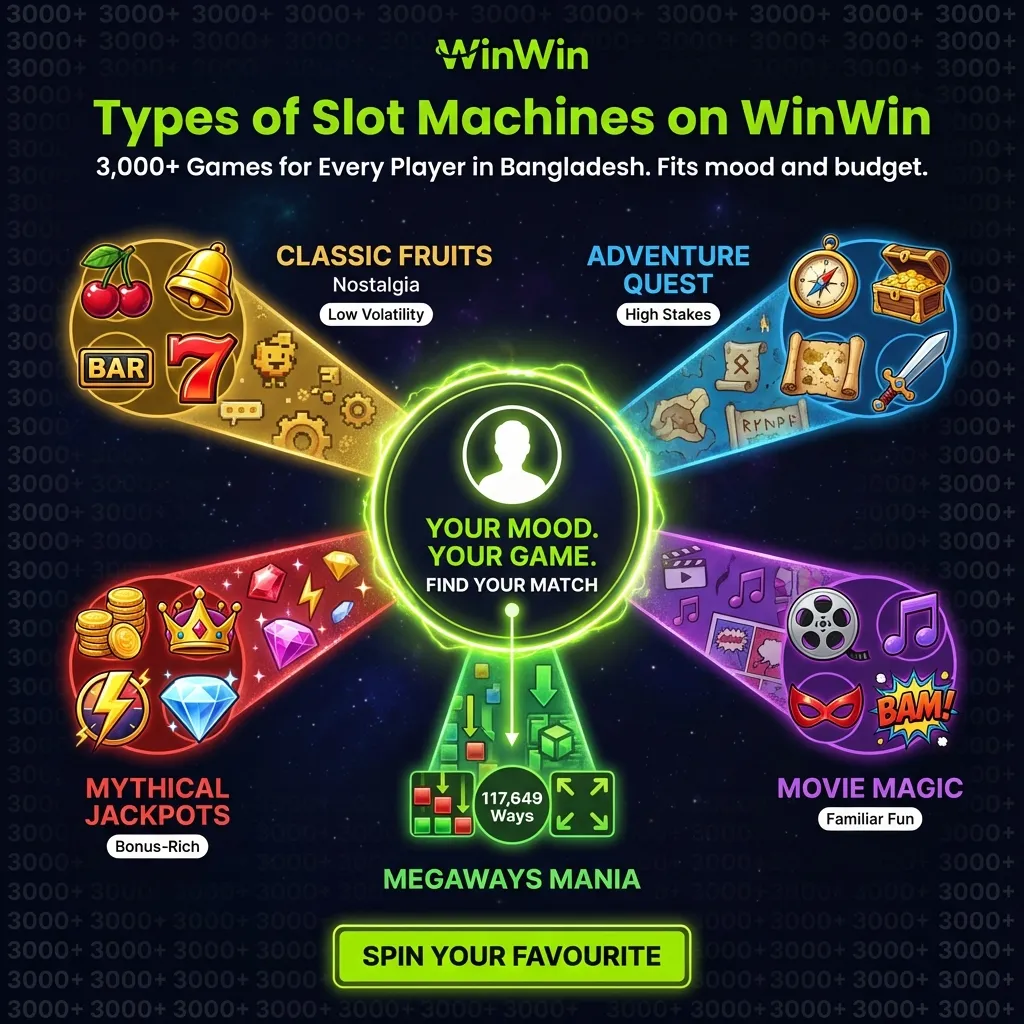 WinWin slots library categories for every player mood and budget