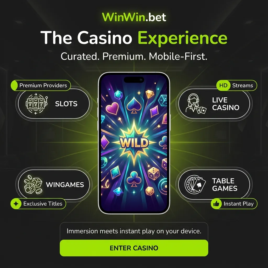 Play casino games on the WinWin mobile application