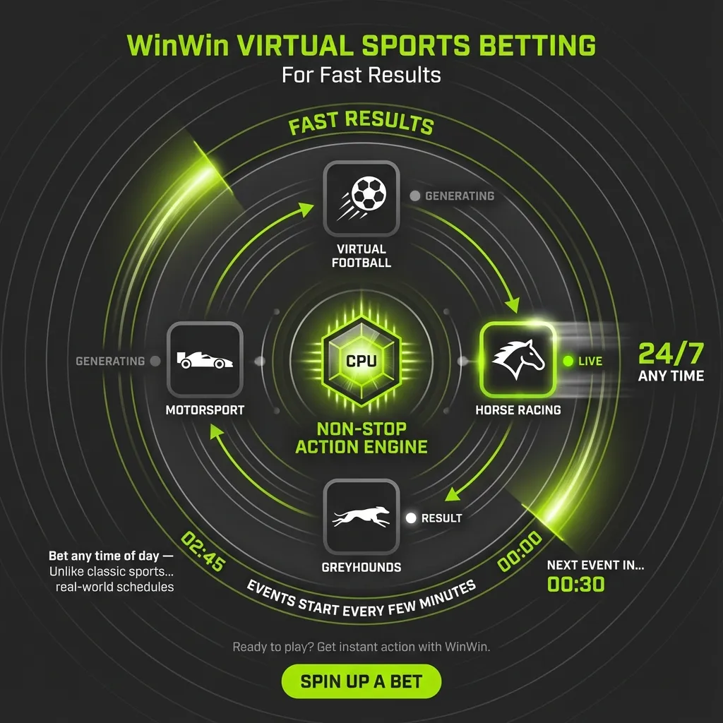 Quick virtual sports betting for football, horse racing, and motorsports