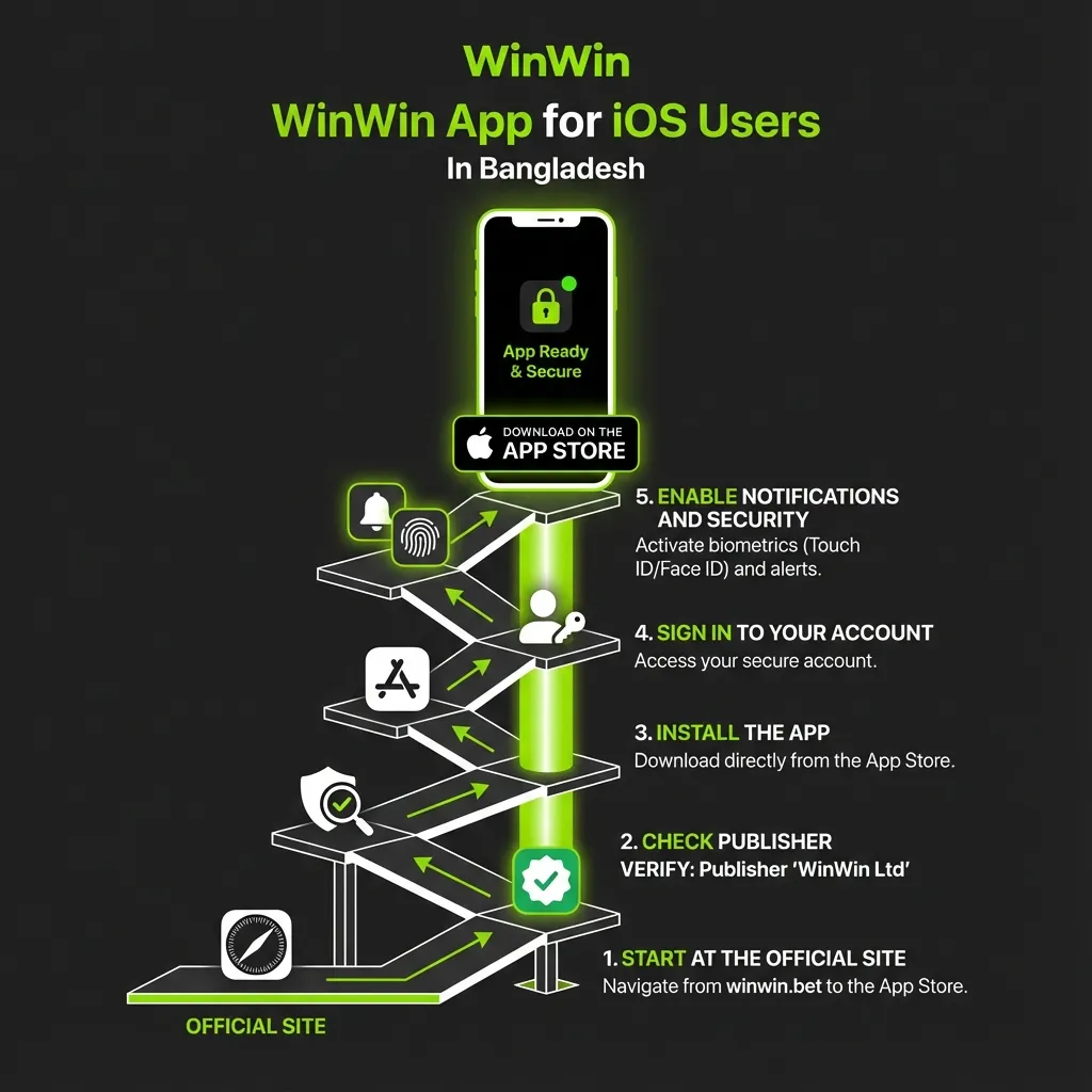WinWin app for iOS users in Bangladesh - access casino and sports betting
