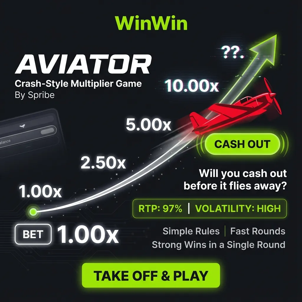 Play WinWin Aviator crash game in Bangladesh - high RTP and simple rules