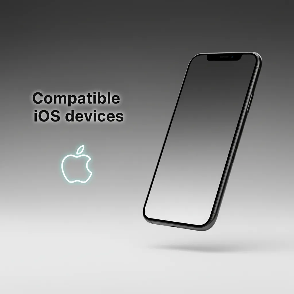 Compatible iOS devices: iPhone X to 15 series (mini, Plus, Pro, Max) and most iPads on iPadOS 12+.