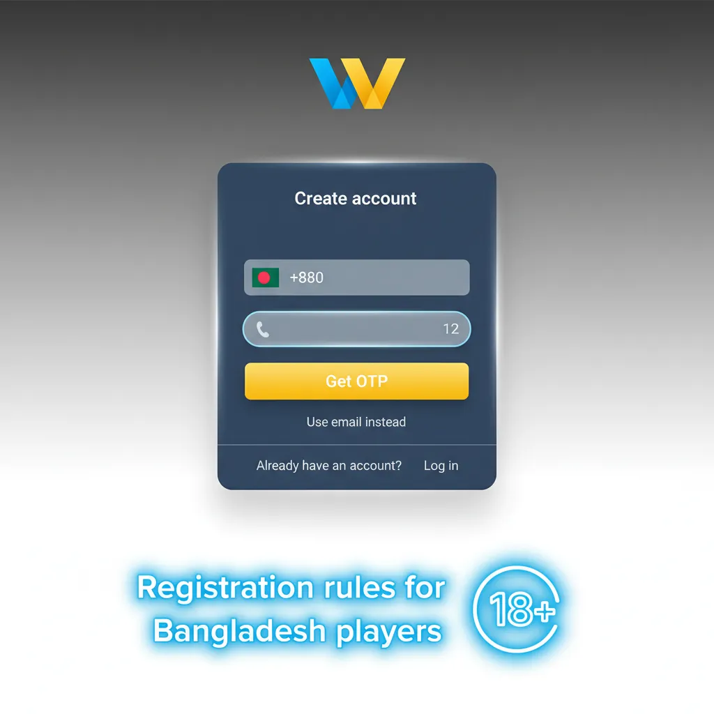 WinWin Bangladesh registration rules: 18+, one account, KYC/AML, real ID match, verified phone/email, own BDT payments.