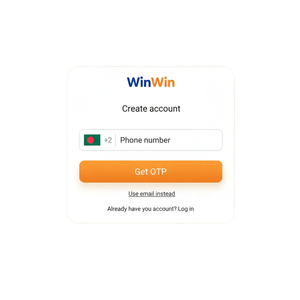 Start your WinWin account in Bangladesh: register, verify, and bet on sports and casino via web or app, with bonuses.